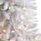 4ft. Pre-Lit White Artificial Christmas Tree, Warm White LED Lights